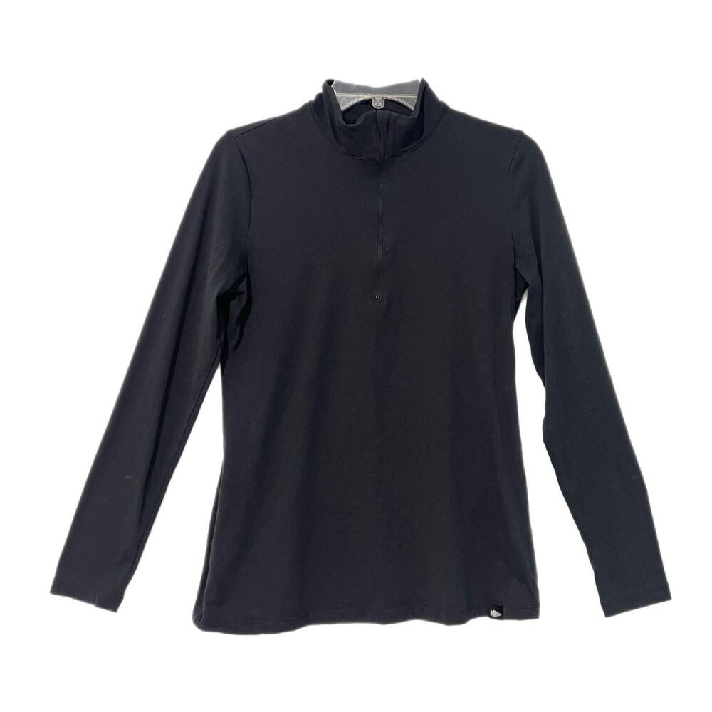 GORUCK Tough 365 Half Zip Pullover Women Large Black Performance Made USA Fitted
